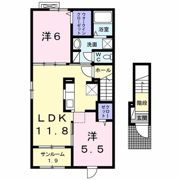 リバーサイド三島Ⅱの間取り画像