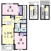 グラン・パレⅡの間取り画像