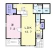 アイリスAの間取り画像