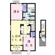 クラリス Bの間取り画像