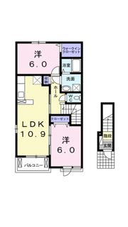 アルコ イーリス Ⅴの間取り画像
