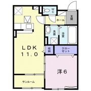 アバンツァート石垣 Ⅱの間取り画像