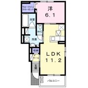 ベルジュ土橋の間取り画像