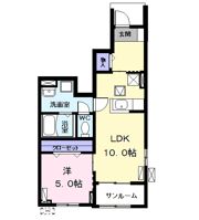 ブル－ジュ Aの間取り画像