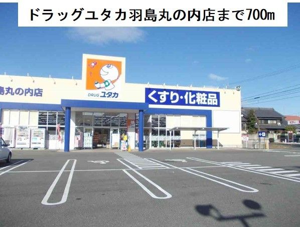 近くのドラッグユタカ羽島丸の内店まで700m(徒歩9分)