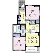 ヴラン・デュオAの間取り画像