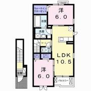 アヴェニュー西原Bの間取り画像