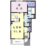 ラグーン岸脇Ⅱの間取り画像