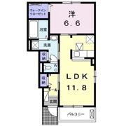 ラグーン岸脇Ⅱの間取り画像