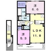 ラグーン岸脇Ⅱの間取り画像
