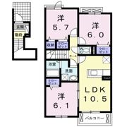 ヒビキの間取り画像
