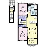 レガンス Bの間取り画像