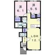 メゾン・ディーブルーⅡの間取り画像