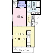 アハトフェルダ壱番館の間取り画像