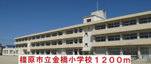 近くの橿原市立金橋小学校まで1,200m(徒歩15分)