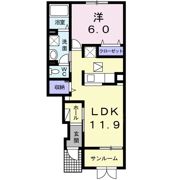 プレジールの間取り画像