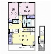 ブラン ノワールの間取り画像
