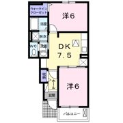 コーポM Hの間取り画像