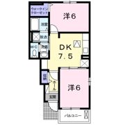 コーポM Hの間取り画像