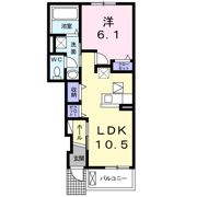 リバーサイドきずなBの間取り画像