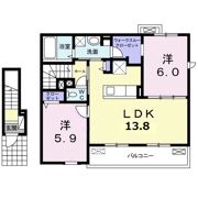 レイクメゾンの間取り画像