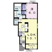 ファミールハウスⅩⅠ Aの間取り画像