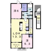 グランディールクローバーの間取り画像