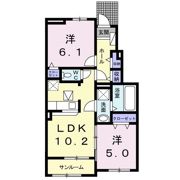 カーサ コリーナⅠの間取り画像