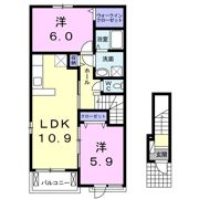 パレフルール Ⅱの間取り画像