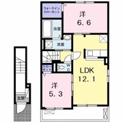 クラール 安宅Fの間取り画像