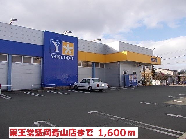 近くの薬王堂盛岡青山店まで1,600m（徒歩20分）