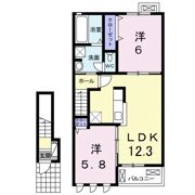 ヴィレッジ滝Ⅰの間取り画像