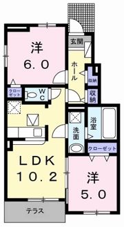 ポコ ア ポコ ⅡAの間取り画像