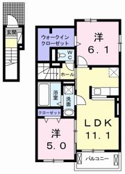 ポコ ア ポコ ⅡAの間取り画像