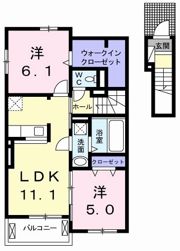 ポコ ア ポコ ⅡAの間取り画像