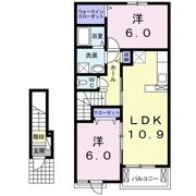 クレセントAの間取り画像