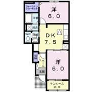 クレセントBの間取り画像