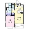 グランソレイユ楠葉Ⅲの間取り画像