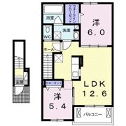 クレスト菱木Ⅱの間取り画像