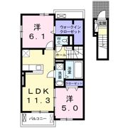 メロウⅡの間取り画像