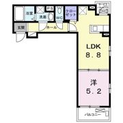 こまくさ Bの間取り画像