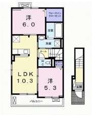 フラン汐入Aの間取り画像