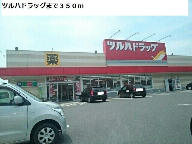近くのツルハドラッグまで350m（徒歩5分）
