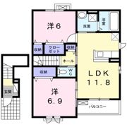 エヴァーグリーン納富分Ⅱの間取り画像