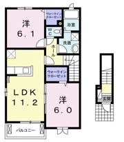 フラン ソレイユの間取り画像