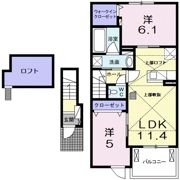 シェ モアⅡの間取り画像