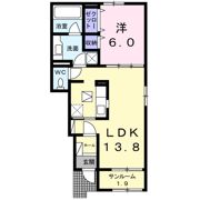 エスポワールAの間取り画像