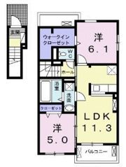 プラシードⅠの間取り画像