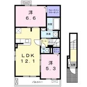 モンシェールAの間取り画像