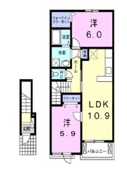 ブランドール西館Bの間取り画像